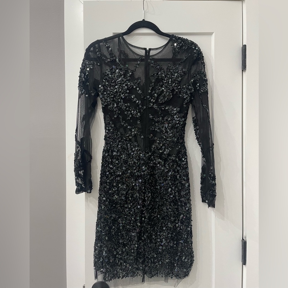 Jovani sheer beaded dress